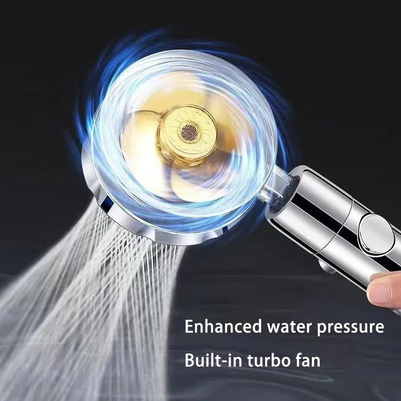 XIAOMI 360° Rotation Turbo Shower Head Handheld High Pressure Water Saving Spray Showerhead Filters Bathroom Accessories 2024