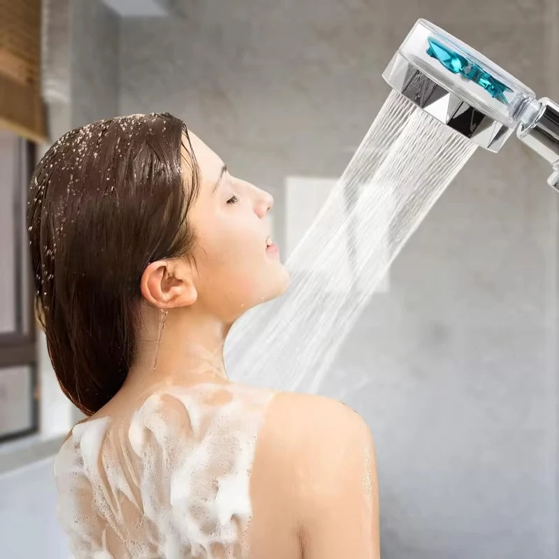 XIAOMI 360° Rotation Turbo Shower Head Handheld High Pressure Water Saving Spray Showerhead Filters Bathroom Accessories 2024